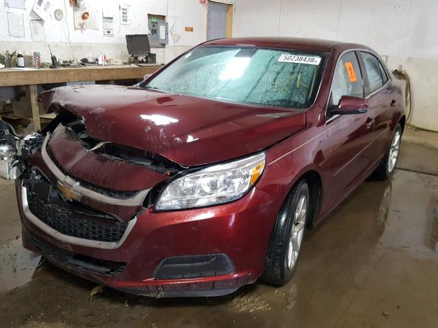 1G11C5SL8EF254682 - 2014 CHEVROLET MALIBU 1LT BURGUNDY photo 2