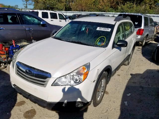 4S4BRCAC2A3338861 - 2010 SUBARU OUTBACK 2. WHITE photo 2