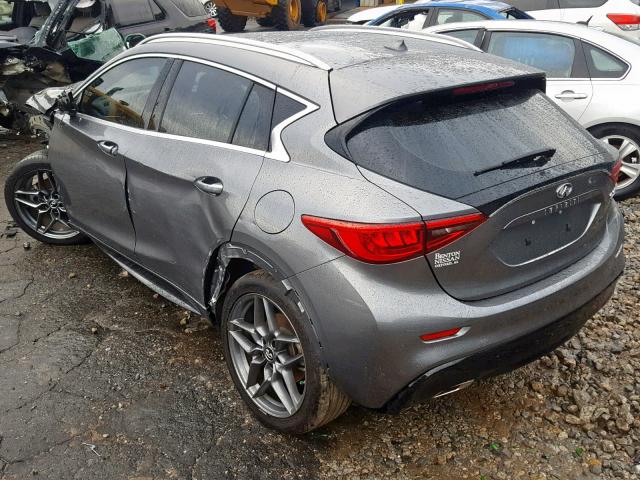 SJKCH5CP4HA028527 - 2017 INFINITI QX30 BASE GRAY photo 3