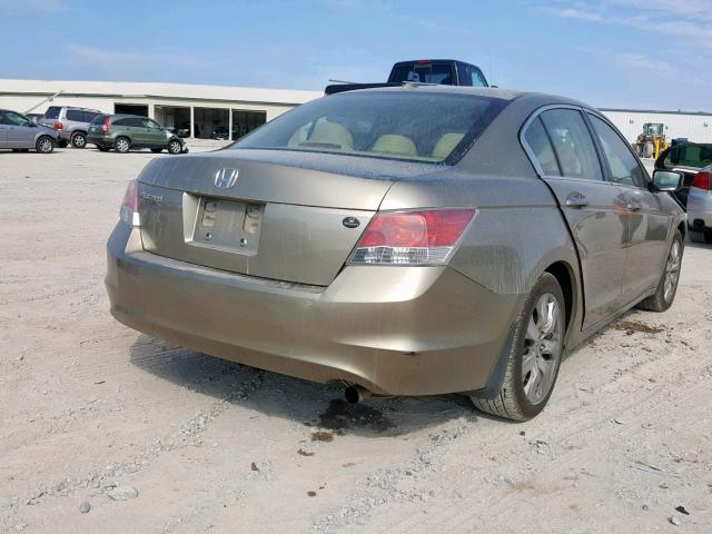 JHMCP26808C025202 - 2008 HONDA ACCORD EXL GOLD photo 4