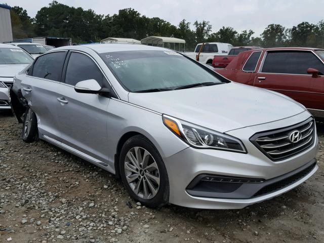 5NPE34AF7FH123409 - 2015 HYUNDAI SONATA SPO SILVER photo 1