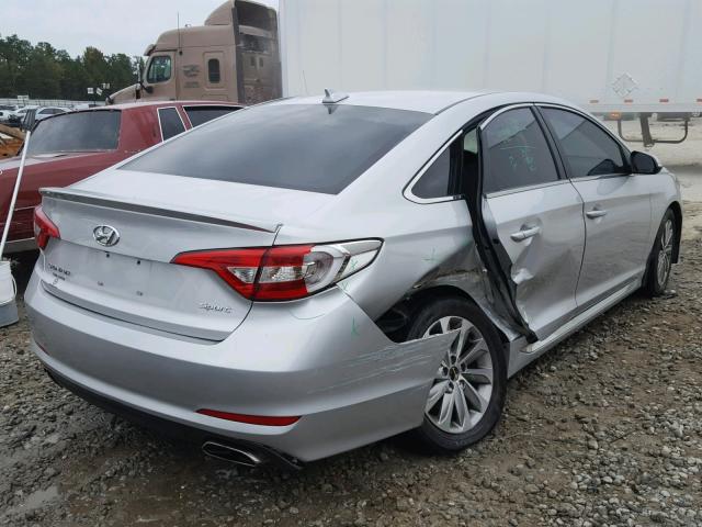 5NPE34AF7FH123409 - 2015 HYUNDAI SONATA SPO SILVER photo 4