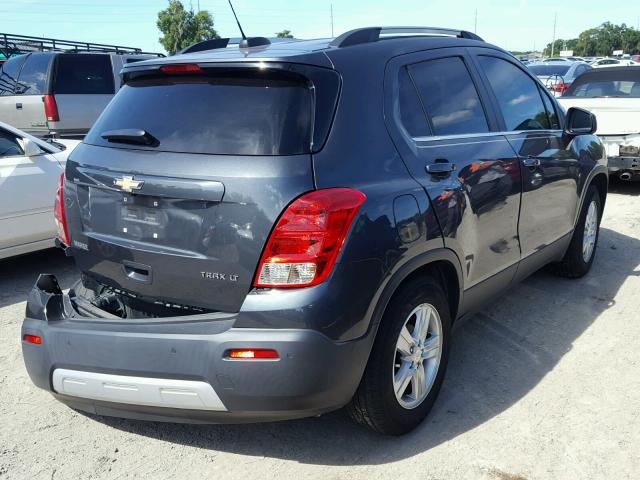 3GNCJLSB8GL239066 - 2016 CHEVROLET TRAX 1LT BLUE photo 4