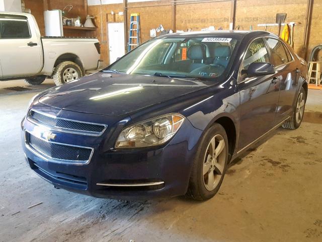 1G1ZC5E16BF283316 - 2011 CHEVROLET MALIBU 1LT BLUE photo 2
