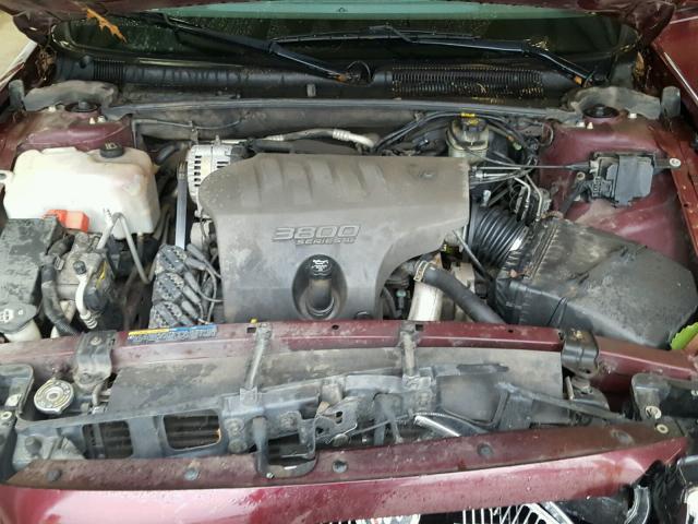 1G4HR54K15U242759 - 2005 BUICK LESABRE LI MAROON photo 7