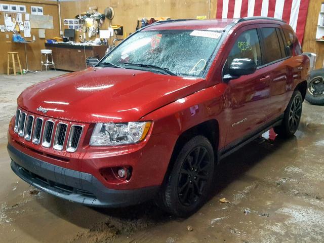 1C4NJDBB8CD685015 - 2012 JEEP COMPASS SP RED photo 2