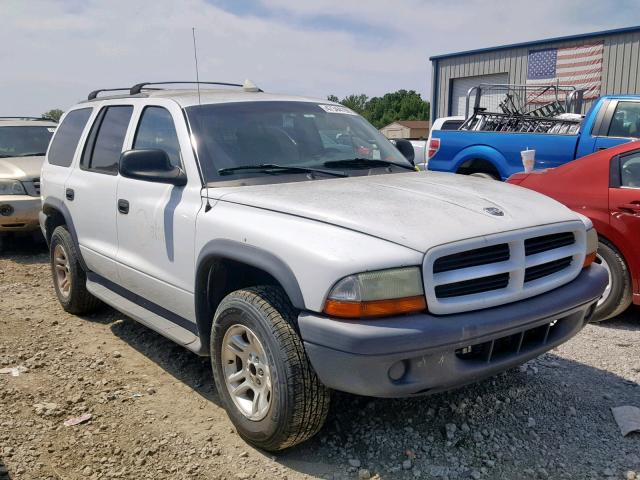 1D4HS38N23F561710 - 2003 DODGE DURANGO SP WHITE photo 1