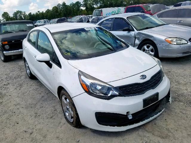 KNADM4A34D6293889 - 2013 KIA RIO LX WHITE photo 1