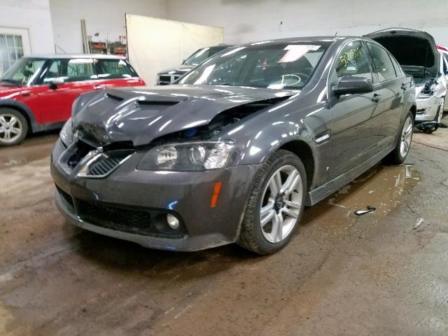 6G2ER57778L146599 - 2008 PONTIAC G8 GRAY photo 2