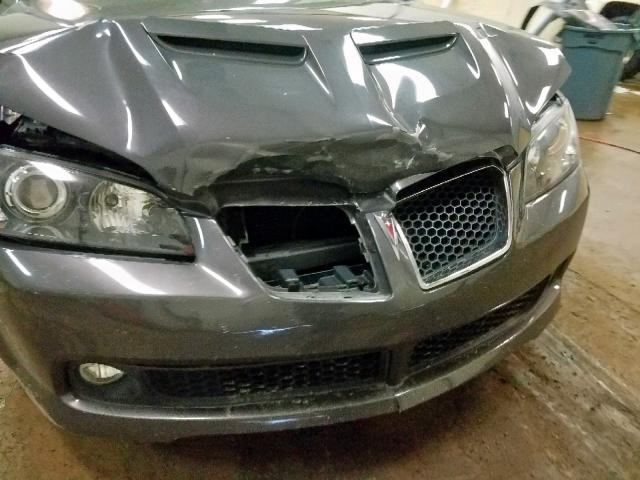 6G2ER57778L146599 - 2008 PONTIAC G8 GRAY photo 9