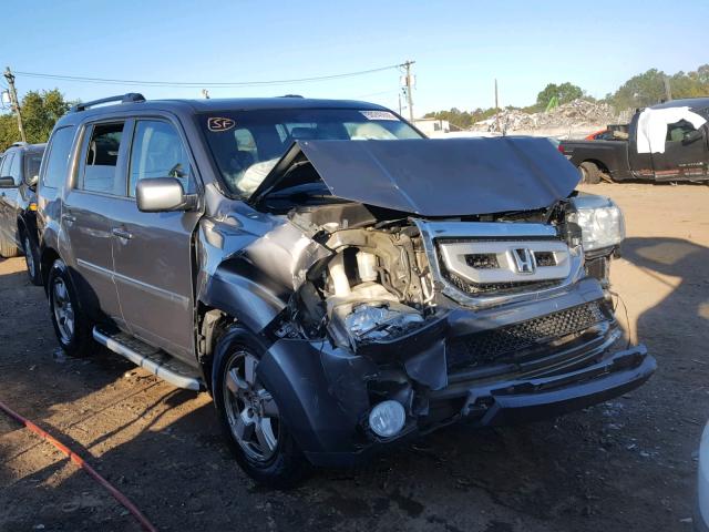 5FNYF4H74BB049619 - 2011 HONDA PILOT EXLN GRAY photo 1