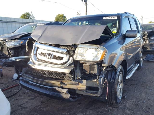 5FNYF4H74BB049619 - 2011 HONDA PILOT EXLN GRAY photo 2