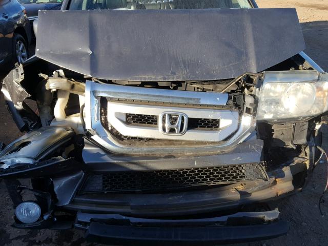 5FNYF4H74BB049619 - 2011 HONDA PILOT EXLN GRAY photo 7