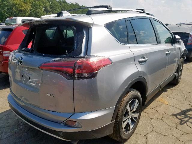 2T3WFREV8JW421236 - 2018 TOYOTA RAV4 ADVEN SILVER photo 4