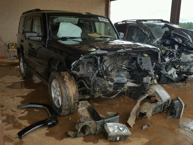 1J8HG48K97C507606 - 2007 JEEP COMMANDER BLACK photo 1