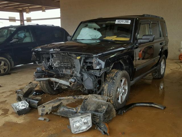 1J8HG48K97C507606 - 2007 JEEP COMMANDER BLACK photo 2