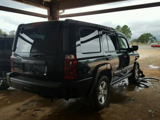 1J8HG48K97C507606 - 2007 JEEP COMMANDER BLACK photo 4