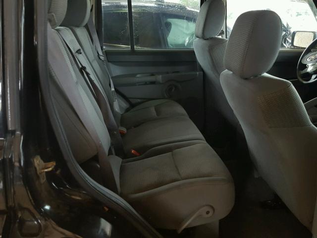 1J8HG48K97C507606 - 2007 JEEP COMMANDER BLACK photo 6