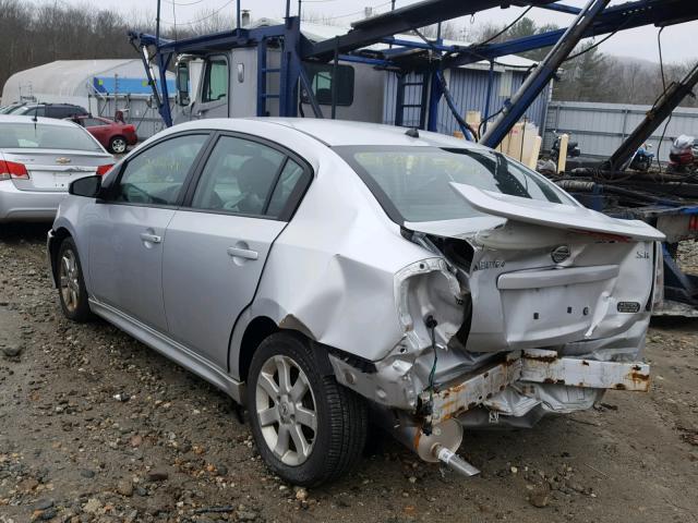 3N1AB6AP8CL638505 - 2012 NISSAN SENTRA 2.0 SILVER photo 3