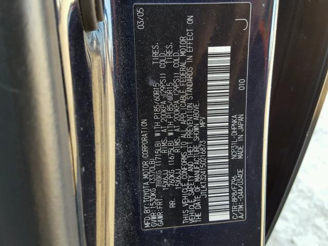 JTLKT324150216873 - 2005 TOYOTA SCION XB Qara foto 10