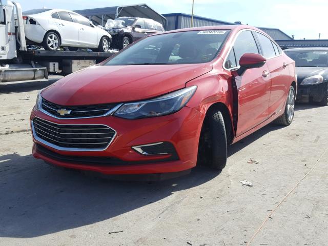 1G1BF5SM0H7176787 - 2017 CHEVROLET CRUZE PREM RED photo 2