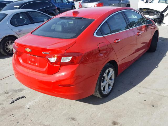 1G1BF5SM0H7176787 - 2017 CHEVROLET CRUZE PREM RED photo 4