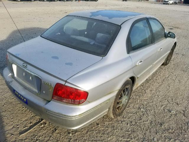 KMHWF25H65A108333 - 2005 HYUNDAI SONATA GL SILVER photo 4