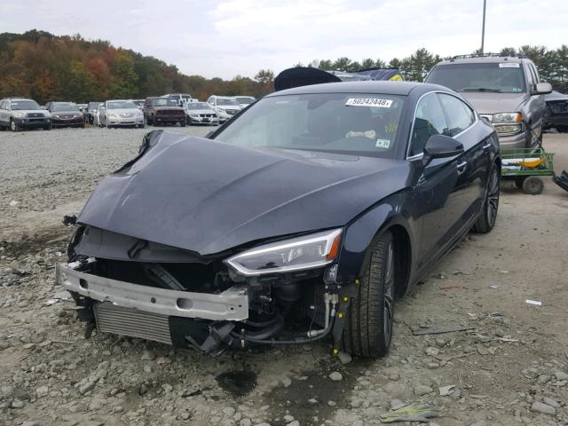 WAUBNCF59JA010680 - 2018 AUDI A5 PREMIUM GRAY photo 2