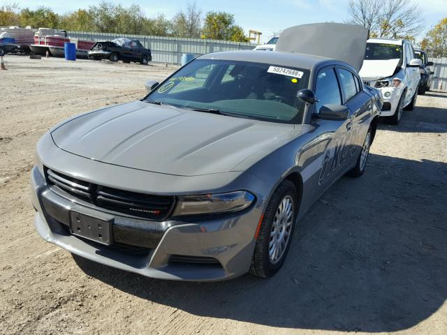 2C3CDXKT0JH193480 - 2018 DODGE CHARGER PO GRAY photo 2