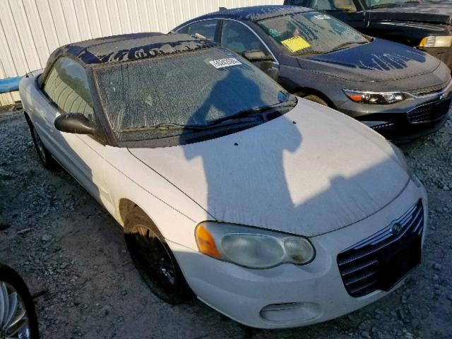 1C3EL75R74N315582 - 2004 CHRYSLER SEBRING GT WHITE photo 1