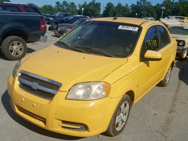 KL1TD56E49B624071 - 2009 CHEVROLET AVEO LS ყვითელი ფოტო 2