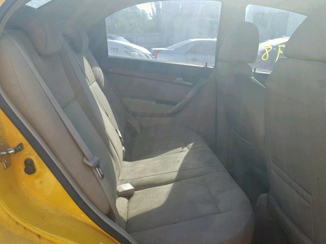 KL1TD56E49B624071 - 2009 CHEVROLET AVEO LS ყვითელი ფოტო 6