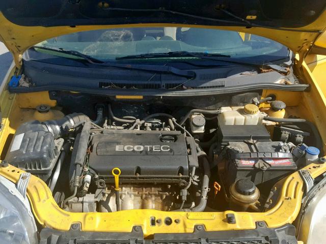 KL1TD56E49B624071 - 2009 CHEVROLET AVEO LS ყვითელი ფოტო 7