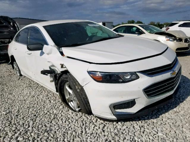 1G1ZB5ST3GF301643 - 2016 CHEVROLET MALIBU LS WHITE photo 1