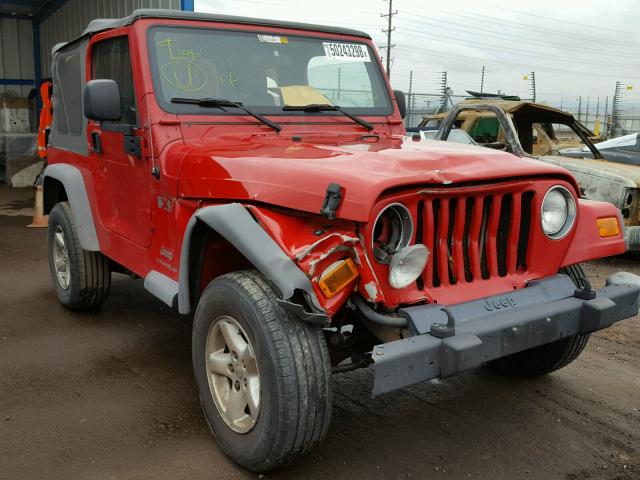 1J4FA39S85P313089 - 2005 JEEP WRANGLER X RED photo 9