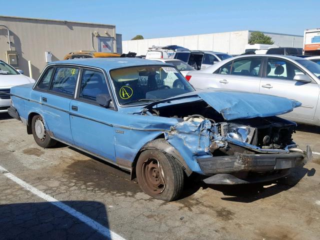 YV1AX8846H1220166 - 1987 VOLVO 244 DL BLUE photo 1