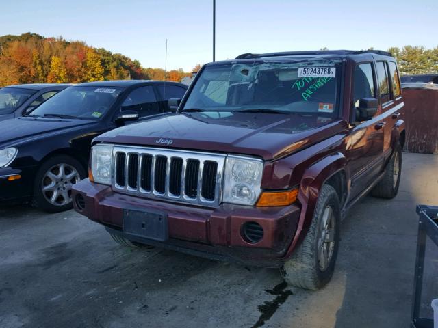 1J8HG48KX7C518341 - 2007 JEEP COMMANDER RED photo 2
