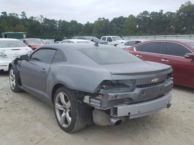 2G1FK1EJ5A9177848 - 2010 CHEVROLET CAMARO SS GRAY photo 3