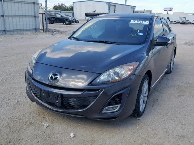 JM1BL1H5XA1184123 - 2010 MAZDA 3 S BLACK photo 2