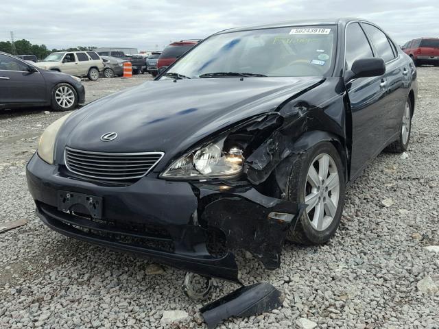 JTHBA30G165174884 - 2006 LEXUS ES 330 BLACK photo 2