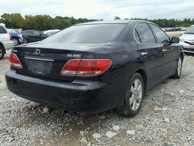 JTHBA30G165174884 - 2006 LEXUS ES 330 BLACK photo 4