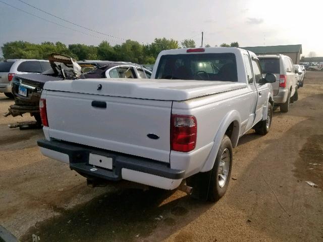 1FTYR14E13PA18121 - 2003 FORD RANGER SUP WHITE photo 4