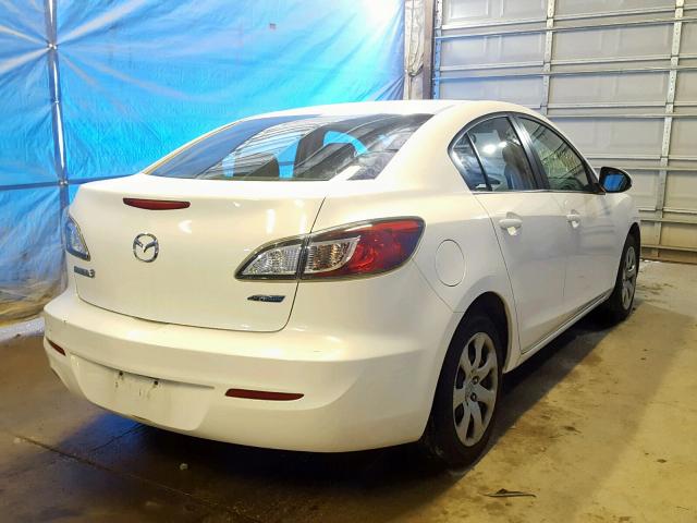 JM1BL1UP1D1749838 - 2013 MAZDA 3 I WHITE photo 4