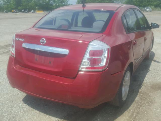 3N1AB6AP1AL603267 - 2010 NISSAN SENTRA 2.0 RED photo 4