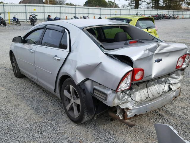 1G1ZC5E00CF331076 - 2012 CHEVROLET MALIBU 1LT SILVER photo 3