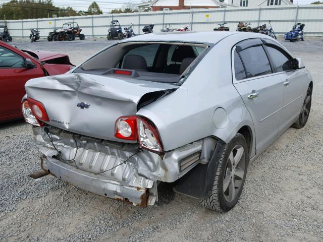 1G1ZC5E00CF331076 - 2012 CHEVROLET MALIBU 1LT SILVER photo 4