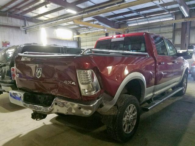 3C6UR5FL6EG121373 - 2014 RAM 2500 LARAM RED photo 4