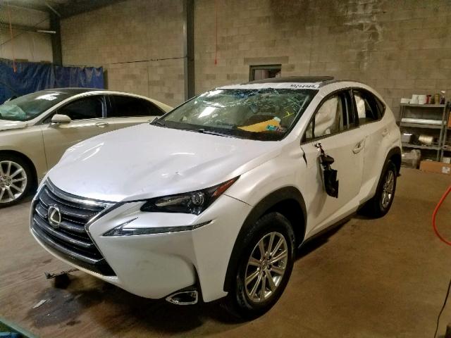 JTJBARBZ0H2096246 - 2017 LEXUS NX 200T BA WHITE photo 2