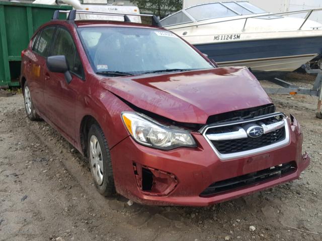 JF1GPAA66E9262035 - 2014 SUBARU IMPREZA BA RED photo 1