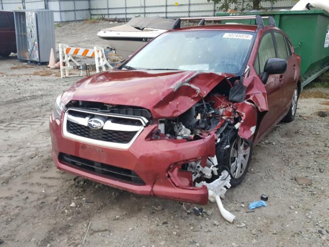 JF1GPAA66E9262035 - 2014 SUBARU IMPREZA BA RED photo 2